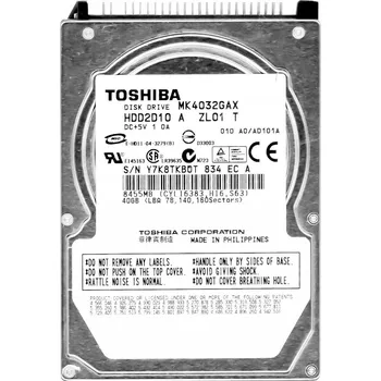 Interní pevný disk TOSHIBA 40GB 5.4K 8MB ATA 2.5" HDD (Pevný disk) MK4032GAX