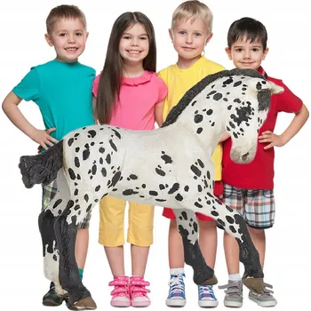 Figurka FIGURKY Zvířátka HŘÍBĚ Appaloosa do SBÍRKY Hračka pro DĚTI KŮŇ