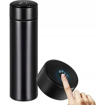 Termohrnek Termohrnek s TERMOMETREM a DOTYKOVOU OBRAZOVKOU 0,47 l černý