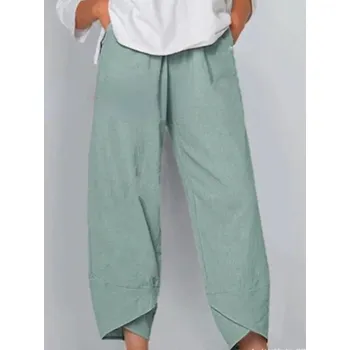 Volné unisex kalhoty Baggy – vysoký pas, streetwear styl Velikost: M, Barva (Varianta): Světle zelená