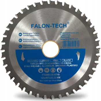 Řezný kotouč KOTOUČ NA ŘEZÁNÍ KOVU inox 125 x 1,6 FALON TECH