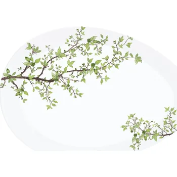 Talíř Porcelánový servírovací talíř 24x16,5 cm Nuova R2S Natura