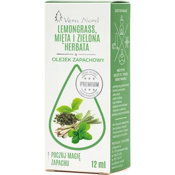 Vonný olej Vera-Nord Lemongrass (citrónová tráva) s máta a zelený čaj 12 ml, 1 ks