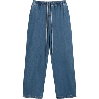 Pánské džíny Pánské džíny s rovným střihem – volný styl s pružným pasem Barva: Modrá, Velikost: S