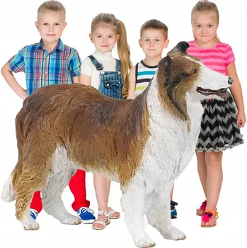 Figurka DOMÁCÍ ZVÍŘATA Figurky Ovčák Kolie ke HRANÍ Pejsci Hračky HEZKÉ