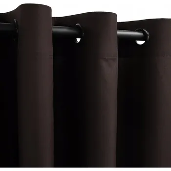 Obraz ZÁCLONY DO OBÝVÁKU NA KOLEČKÁCH 140x430 TMAVĚ HNĚDÁ PANAMA NA MÍRU