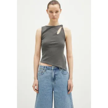 Top KSUBI Twisted Tank dámský, šedá barva, WPS25SI004 90X, vel. S