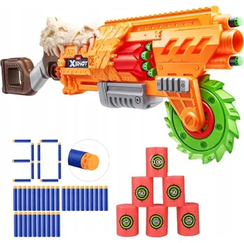Dětská zbraň PISTOLE X-SHOT INSANITY HORRORFIRE DOOMSDAY + 30 ŠIPEK WAFFLE + TERČE