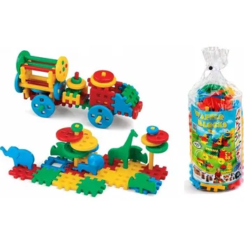 ostatní stavebnice Dětské Stavebnice kostky pro stavbu konstrukcí Sada 100 dílků