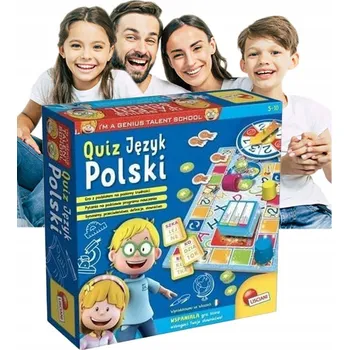 Desková hra Stolní hra MALÝ GENIUS QUIZ POLŠTINA HRY PRO CELOU RODINU KARTY KE HŘE PRO DĚTI RODINNÁ HRA FAMILIJNÍ HRY NA LOGICKÉ MYŠLENÍ SADA Lisciani