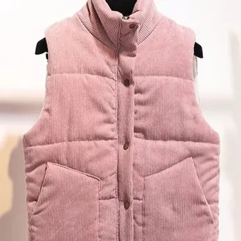 Dámská softshellová bunda manšestrová bunda s kapucí – volný střih v preppy stylu Barva: Růžová, Velikost: L