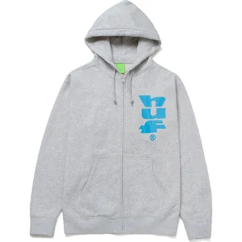 Pánská mikina huf Pánská mikina megablast fz hoodie athletic heather