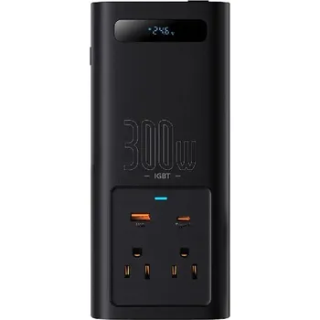 Měnič napětí Baseus Měnič napětí do auta, měnič napětí 24V 300W