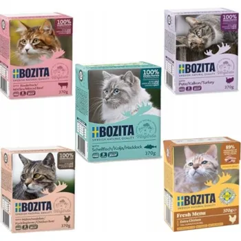 Krmivo pro kočku Bozita mokré krmivo pro kočky mix chutí omáčka MIX 6x370g