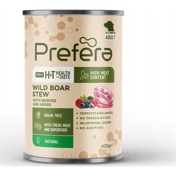 Krmivo pro psa PREFERA PRO krmivo krmivo pro psy divočák s borůvkami a bylinkami 400 g