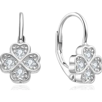 Náušnice NUBIS® Stříbrné náušnice čtyřlístky - NB-3092