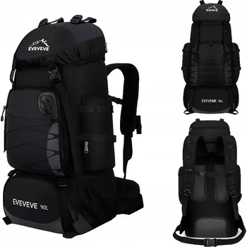 turistický batoh Vojenský Batoh K&M I088 nad 80 l černý