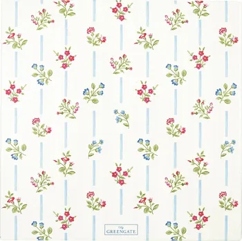 Obraz Čtvercový talíř Hannah White Green Gate