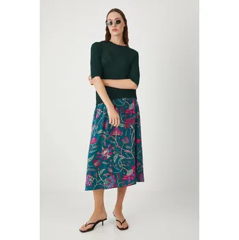 Dámská sukně Sukně Medicine zelená barva, maxi, áčková RW25.SDD010 67A, vel. S