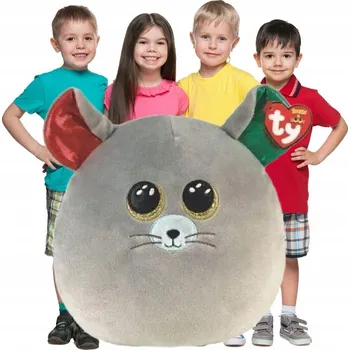 plyšák PLYŠOVÉ HRAČKY Squish-a-Boos Šedá Myš 22 cm