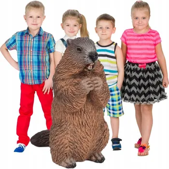 Figurka LESNÍ ZVÍŘATA Svišť FIGURKY pro DĚTI ODOLNÉ Hračky SBĚRATELSKÉ