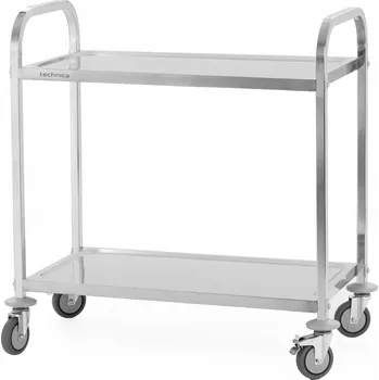 Servírovací stolek Servírovací vozík Technica nerezová ocel, 2 police, 85x45x90 cm