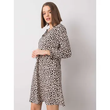 Dámské šaty Šaty WN SK R817.66 světle béžová XL