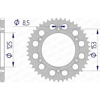 Nářadí na motocykly Hliníkové ultralehké zadní kolo AFAM 11212 - 520 11212N-43
