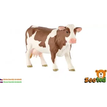 Figurka ZOOted Kráva horská strakatá zooted plast 12cm