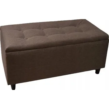 Taburet Taburet čalouněný Max Mebels hnědý