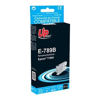UPrint kompatibilní ink s C13T789140, T789, XXL, black, 3100str., 65ml, E-789B, pro Epson WorkForce Pro WF-5620DWF, WF-5110DW, WF-