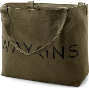 Nákupní taška Waykins - army zelená bavlněná plátěná taška - Waykins