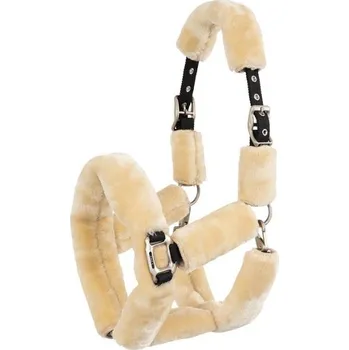 Ohlávka ANKY Fluffy ATH23002 černá/přírodní PONY