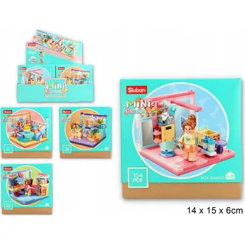 ostatní stavebnice Stavebnice Sluban B0883B Mini Obchod s Oblečením 111 dílů