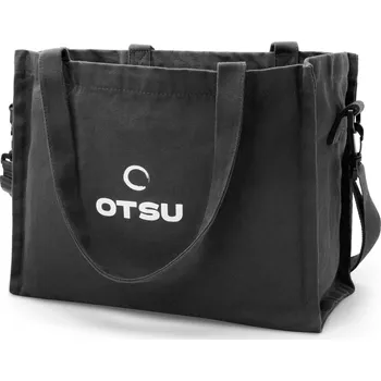 Otsu - tmavě šedá bavlněná plátěná taška - Otsu