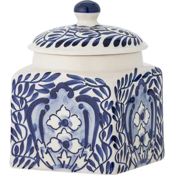 Dóza na potraviny Bloomingville, Kuchyňská dóza Karlie 660 ml sytě modrá - Formadore