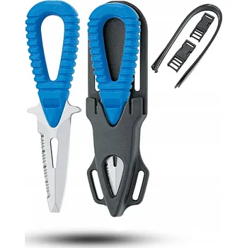 Kuchyňský nůž Potápěčský Nůž MICROSUB PT - MAC Coltellerie - modrý - MRS06PT.B + Pouzdro + popruhy