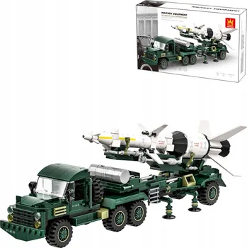 ostatní stavebnice Stavebnice protiletadlových raket Wange 4512 , 489 kusů