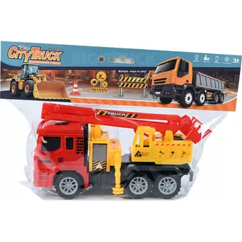 autíčko NÁKLADNÍ AUTO S VÝSUVNOU PLOŠINOU JEŘÁB STAVEBNÍ VOZIDLO PRO DĚTI