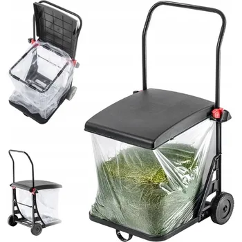 Odpadkový koš ODPADKOVÝ KOŠ 80L POPELNICE KONTEJNER STOJAN NA ODPAD KBELÍK VOZÍK NA KOLEČKÁCH