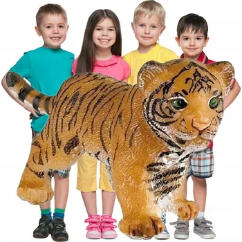 Figurka Tygr ZVÍŘÁTKA Figurky PAPO Mládě ODOLNÉ Hračky Zvířata PEVNÉ