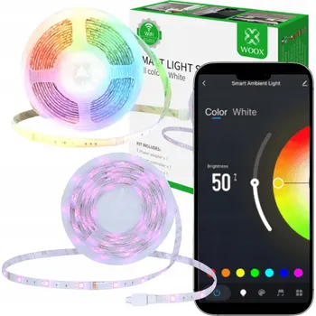 LED osvětlení Chytrý LED pásek WiFi 5050 RGBW 24W 5m Woox R5093