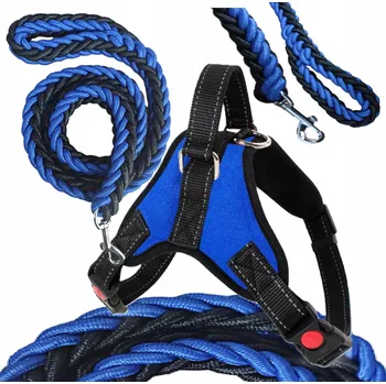 Vodítko pro psa Beztlakové postroje pro velkého a středního psa L a SILNÁ VODÍTKO 120 cm,