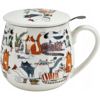 Hrnek Duo LENIWE KOTY porcelán 430 ml