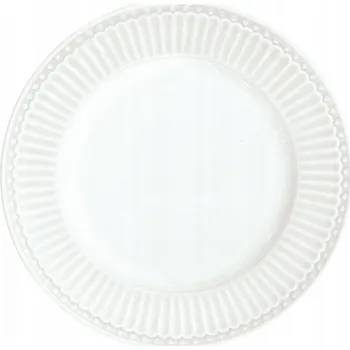 Talíř Dezertní talířek Alice White Green Gate, 17,5 cm