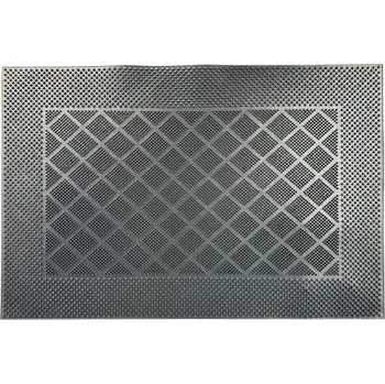 Rohožka Gumová Vstupní Rohožka ke Dveřím Obdélníková Mix Mat 03 Karo 45x75 cm