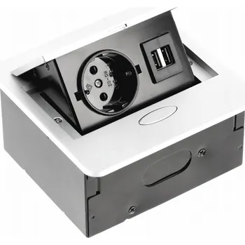 Elektrická zásuvka Elektrická Zásuvka na pracovní desku GTV bílá