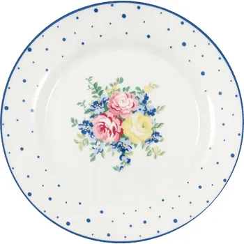 Talíř Dezertní talíř Laura White Green Gate, 20,5 cm