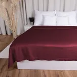 Sametový přehoz na postel Velvet Premium SVP-010 Tmavě vínový 200x220 cm