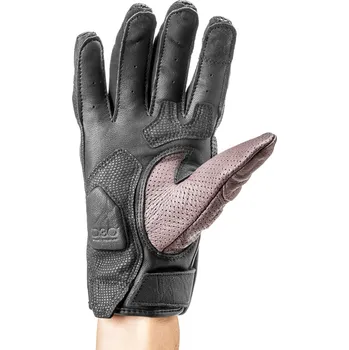 Moto rukavice Rukavice META 4, dámské (černá/červená burgundy, vel. M)